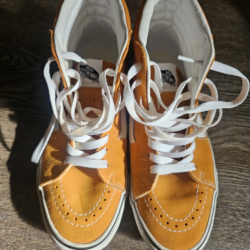 Vans Orange High-Top Sneakers